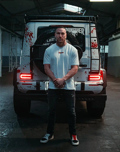 White T-Shirt with centered Chest Logo