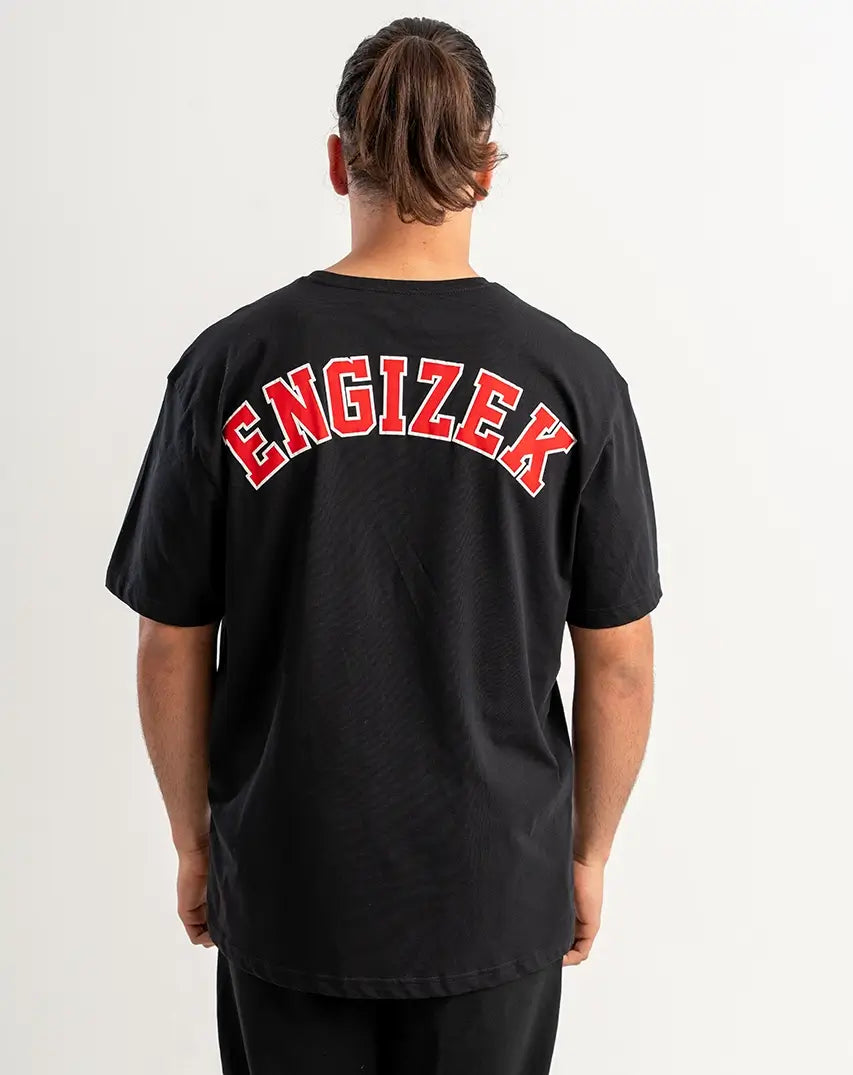 Black T-Shirt with centered Chest Logo