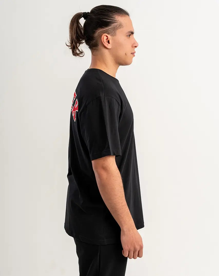 Black T-Shirt with centered Chest Logo