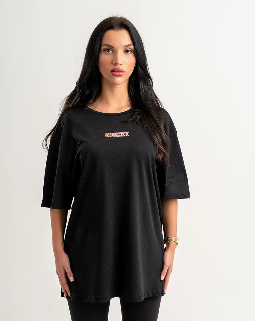 Black T-Shirt with centered Chest Logo