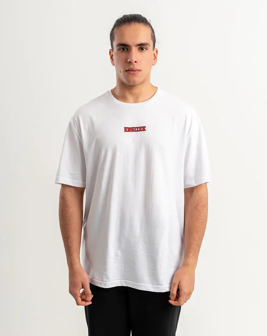 White T-Shirt with centered Chest Logo