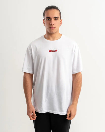 White T-Shirt with centered Chest Logo