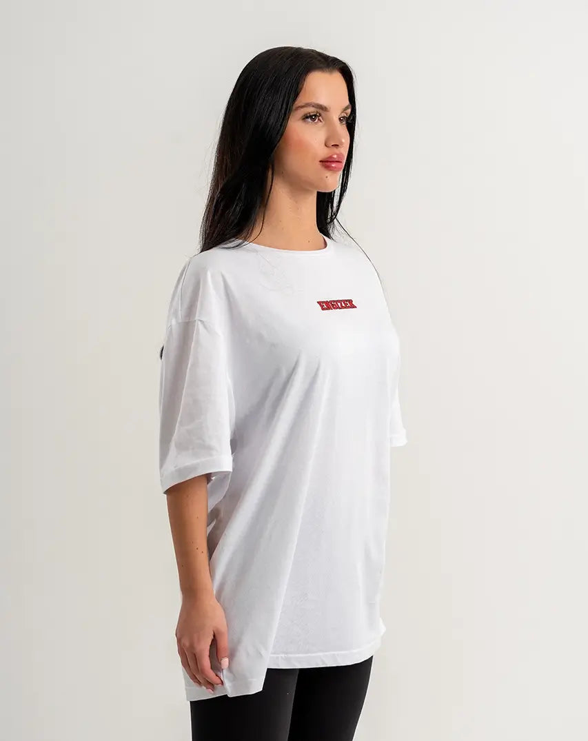 White T-Shirt with centered Chest Logo