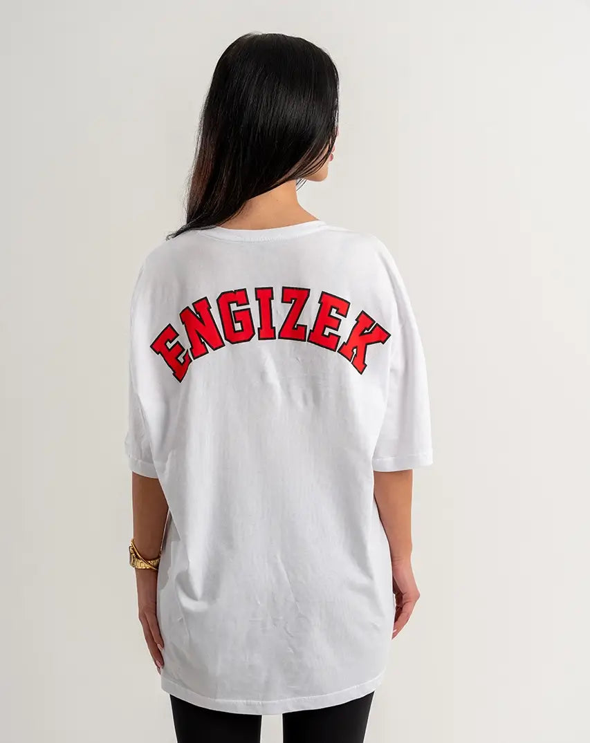 White T-Shirt with centered Chest Logo