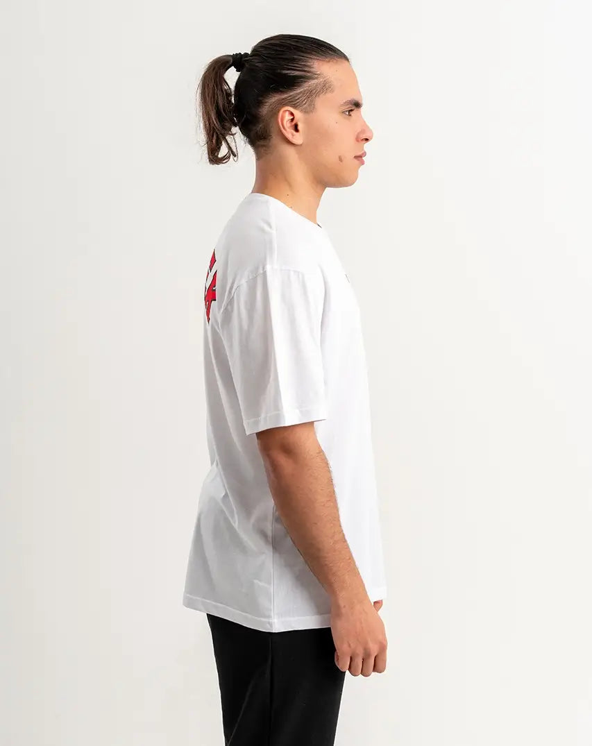 White T-Shirt with centered Chest Logo