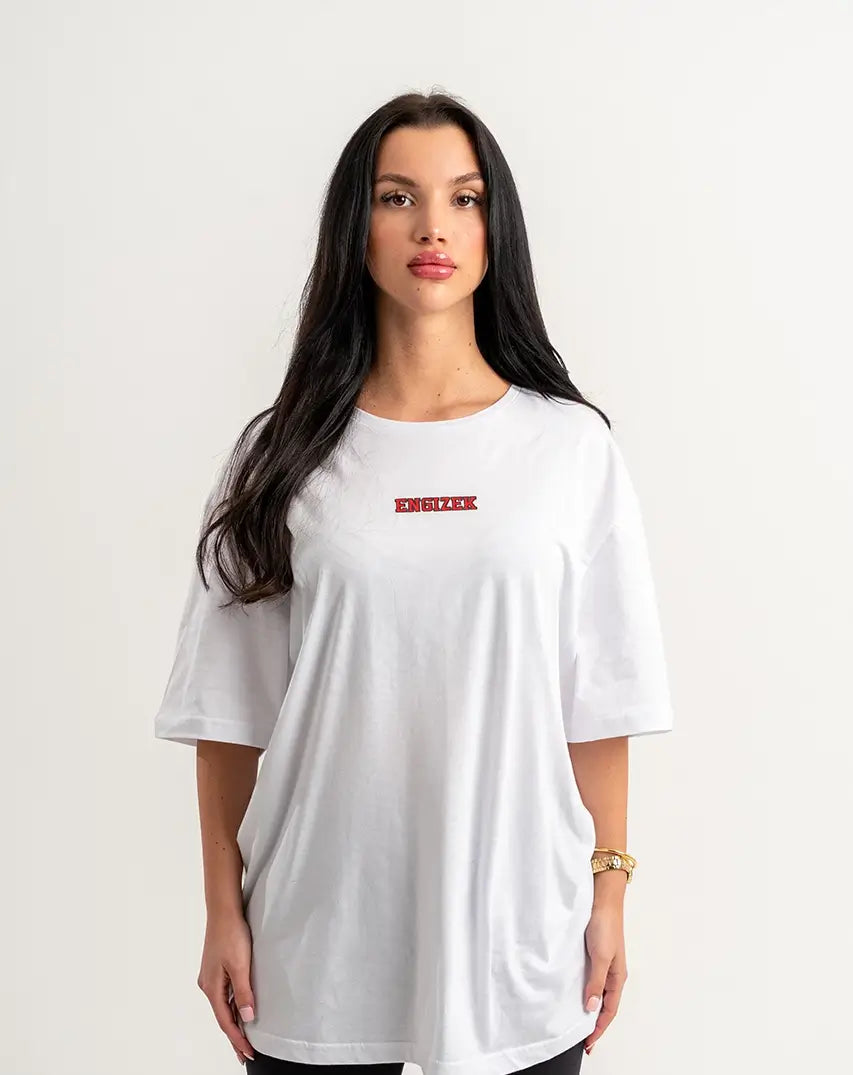 White T-Shirt with centered Chest Logo