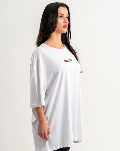 White T-Shirt with centered Chest Logo