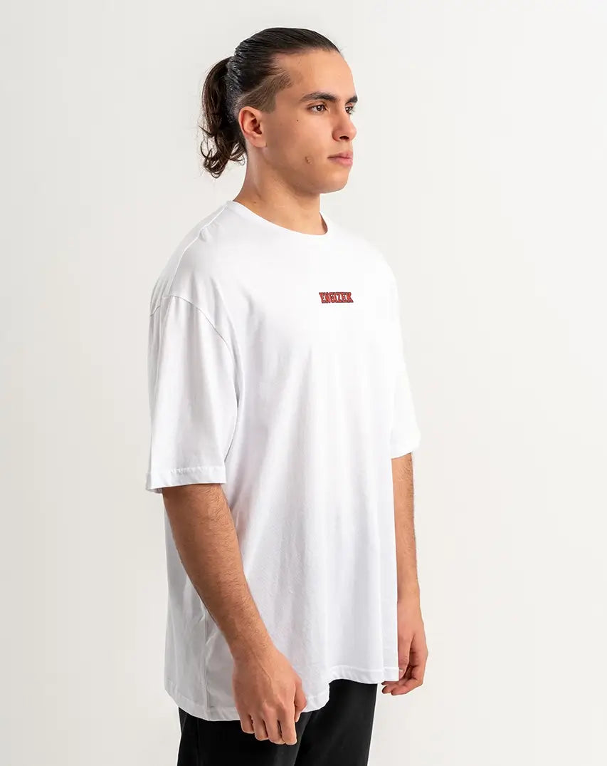 White T-Shirt with centered Chest Logo